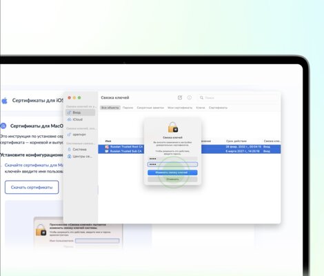 Как установить российские сертификаты на Android, Windows, iPhone и macOS — Установка на macOS (Mac, MacBook). 2