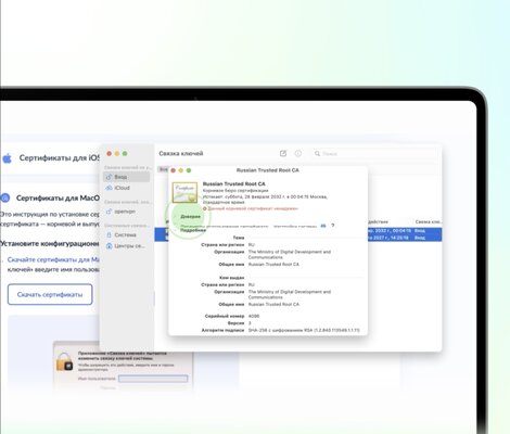 Как установить российские сертификаты на Android, Windows, iPhone и macOS — Установка на macOS (Mac, MacBook). 3