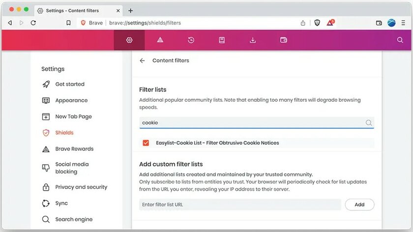 Браузер Brave начнёт блокировать надоедливые запросы на использование файлов cookie