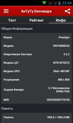 Обзор Prestigio MultiPhone 3400 DUO