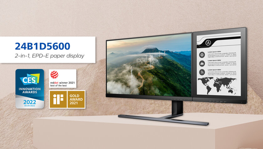 Монитор Франкенштейна: Philips скрестила обычный дисплей с панелью на электронных чернилах