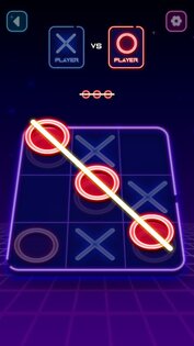 Tic Tac Toe Glow 1.0.57. Скриншот 1