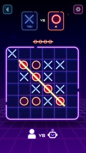 Tic Tac Toe Glow 1.0.57. Скриншот 3