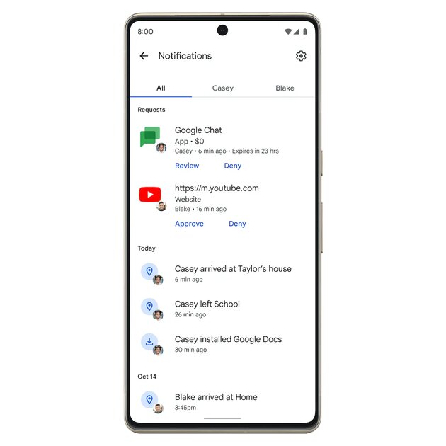 Обновлённый родительский контроль Google показывает, когда ребёнок вышел со школы
