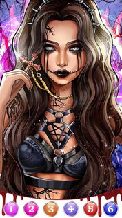 Темная, ужасная игра-раскраска 1.0.218. Скриншот 3