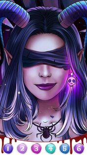 Темная, ужасная игра-раскраска 1.0.218. Скриншот 8