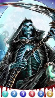 Темная, ужасная игра-раскраска 1.0.218. Скриншот 14