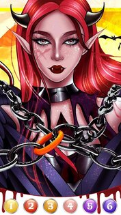 Темная, ужасная игра-раскраска 1.0.218. Скриншот 17