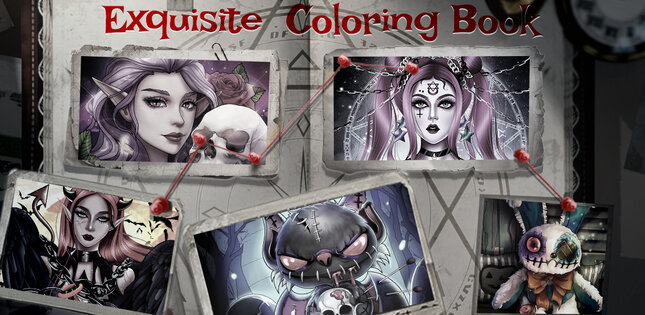 Темная, ужасная игра-раскраска 1.0.218. Скриншот 21