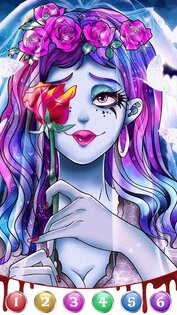 Темная, ужасная игра-раскраска 1.0.218. Скриншот 23