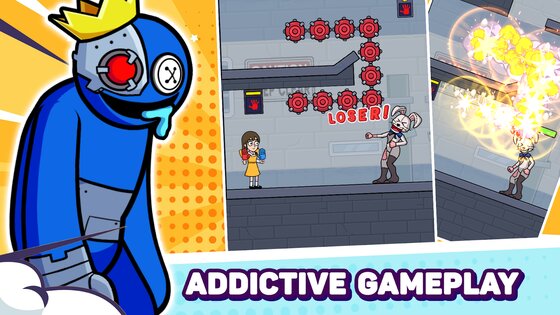 Rainbow Monster: Blue Survivor 1.0.4. Скриншот 1