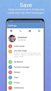 Zangi Messenger 6.2.7. Скриншот 4
