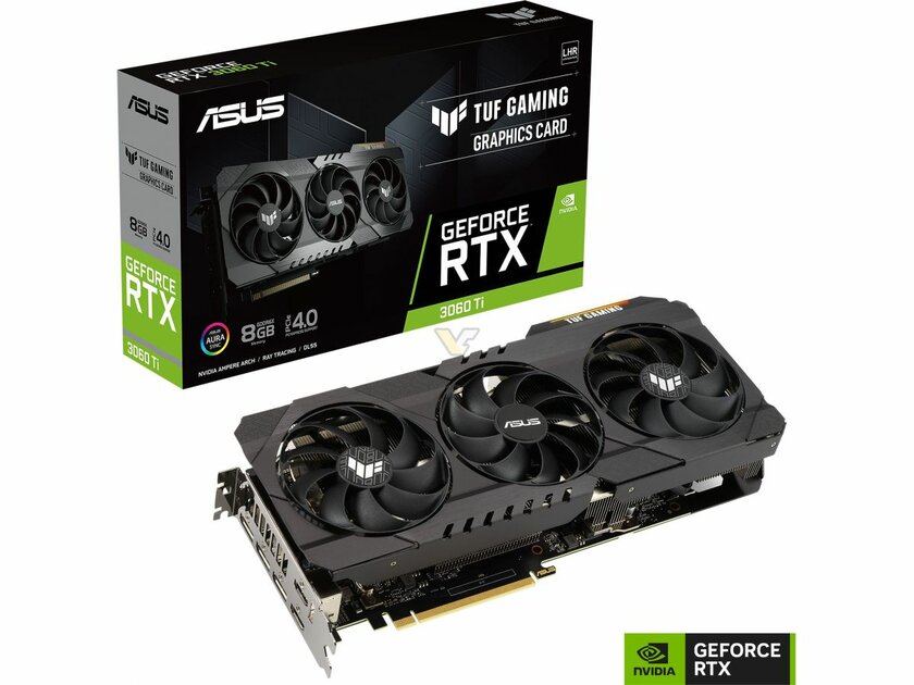 ASUS готовит к релизу RTX 3060 Ti на памяти GDDR6X: она на 10% быстрее обычной