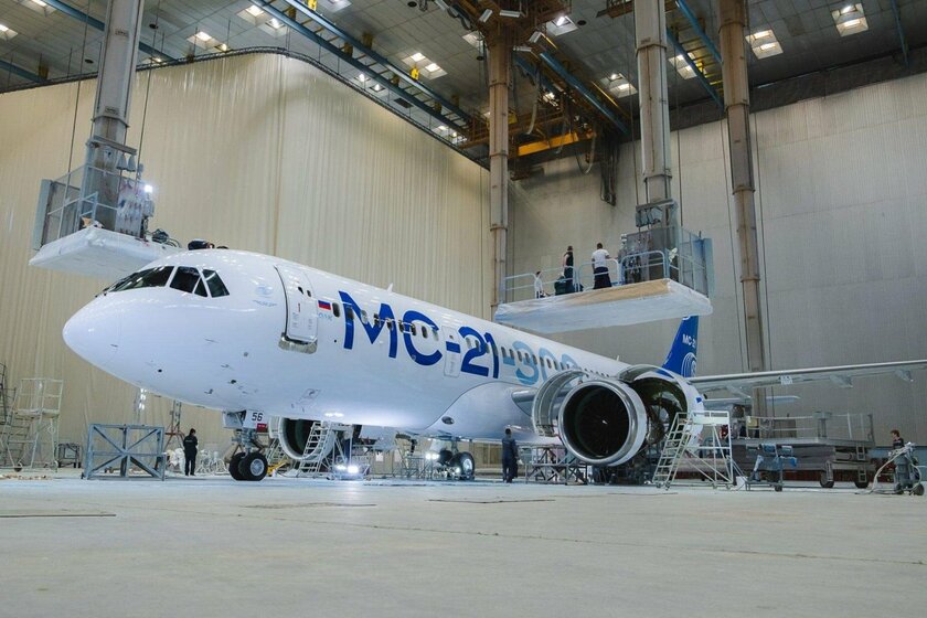 Российский самолёт МС-21 получит систему мониторинга состояния крыла в реальном времени