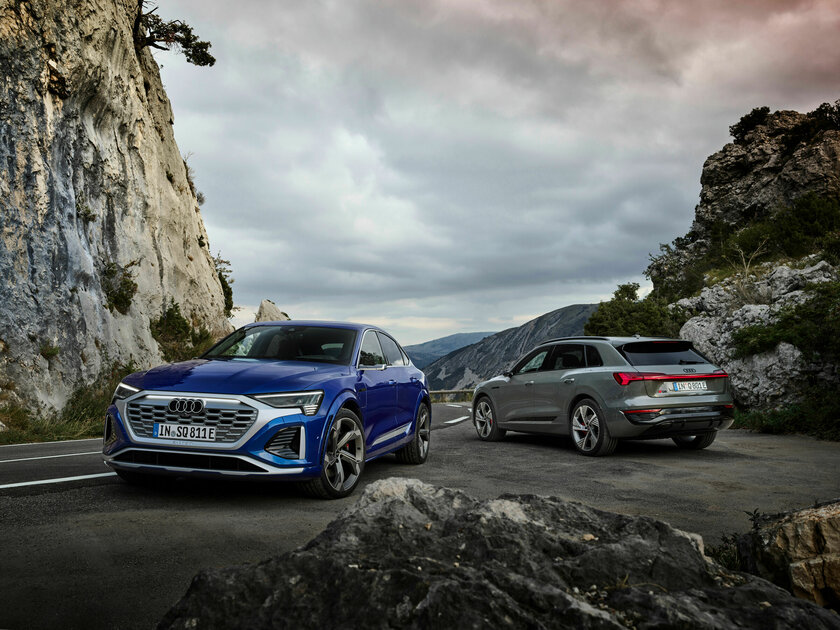 Audi представила совершенно новый Q8 e-tron: с дерзким кузовом и салоном из переработанных материалов