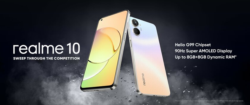 Успей купить: Realme 10 4G дебютирует на распродаже 11.11 по лучшей цене в своей категории