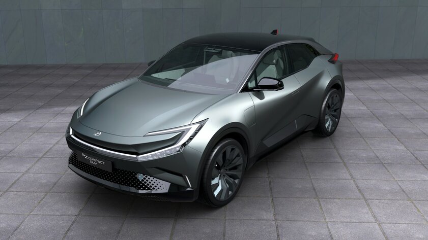 Toyota показала кроссовер из будущего: с изящным кузовом и изогнутыми дисплеями