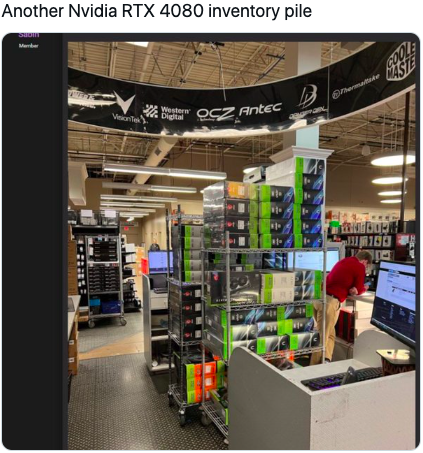 Геймеры не хотят покупать RTX 4080: продажи RTX 4090 выше в четыре раза