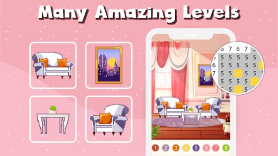 Pixel By Color: Art Puzzle 2.7.1. Скриншот 10