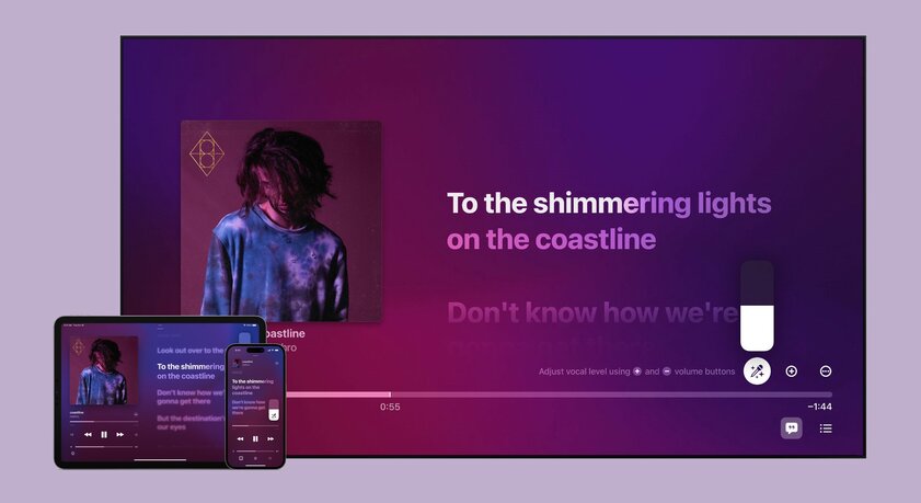 В Apple Music появилась функция Sing, очень похожая на караоке