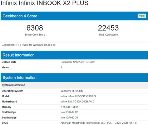 Обзор Infinix InBook X2 Plus: доступная замена домашнему ПК — Железо и производительность. 3