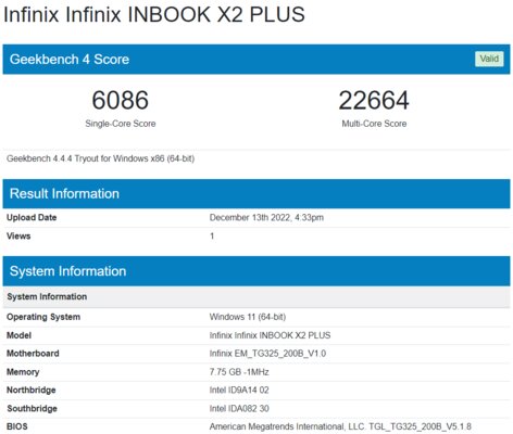 Обзор Infinix InBook X2 Plus: доступная замена домашнему ПК — Железо и производительность. 10