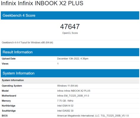 Обзор Infinix InBook X2 Plus: доступная замена домашнему ПК — Железо и производительность. 11