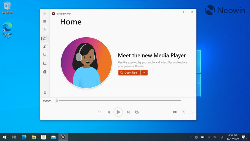 Microsoft меняет неудачный плеер в Windows 10 новым из Windows 11