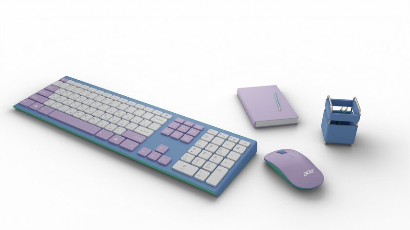 Acer представила мышки и беспроводной набор в модных расцветках. Понравится всем