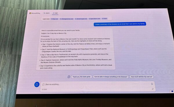Браузер Edge со встроенным ChatGPT уже доступен. Можно протестировать