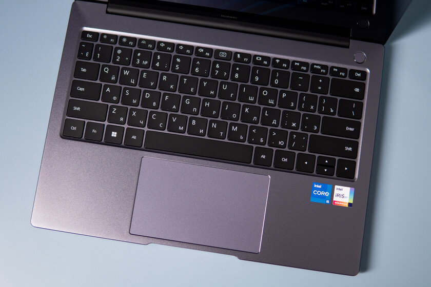 Обзор Huawei MateBook 14 (2022): хороший ноутбук стал ещё лучше — Клавиатура и тачпад. 1