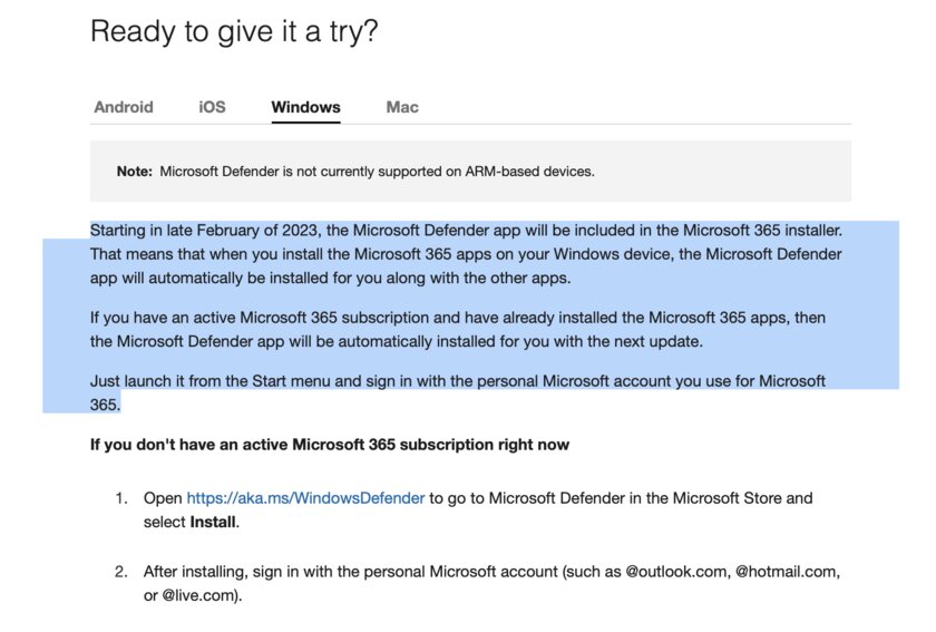 Антивирус Microsoft теперь автоматически загружается при установке Office