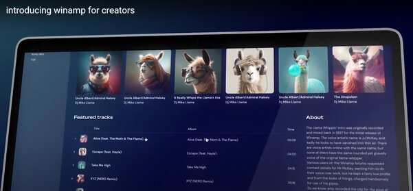 Встречайте: новый Winamp с подписками на артистов выйдет 15 марта