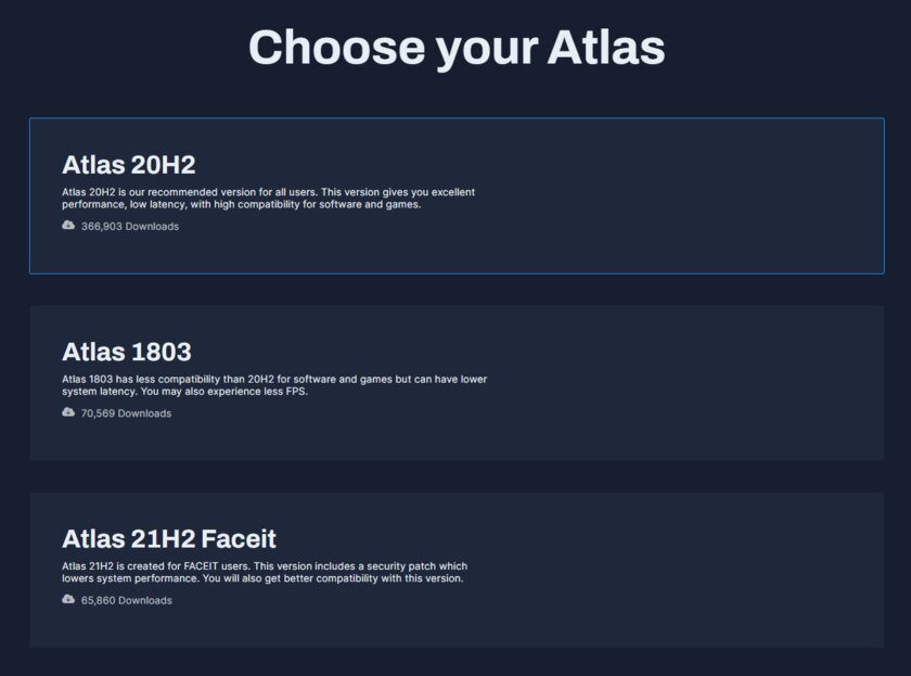 Мод Windows 10 для игр: тестирую Atlas OS, из которого вырезали лишнее ради производительности