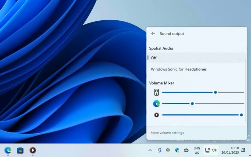 В Windows 11 появился новый микшер громкости, скопированный Microsoft из популярного приложения