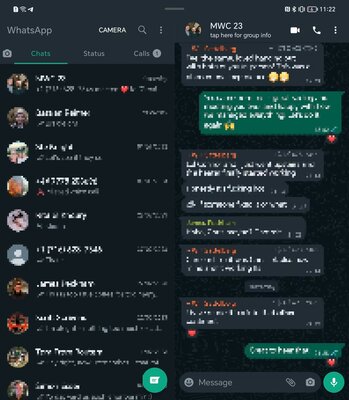 WhatsApp тестирует новый двухпанельный интерфейс для планшетов и складных смартфонов