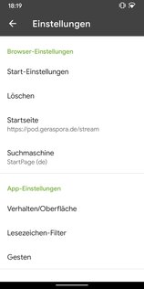 FOSS Browser 21.0. Скриншот 3