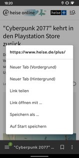 FOSS Browser 21.0. Скриншот 4