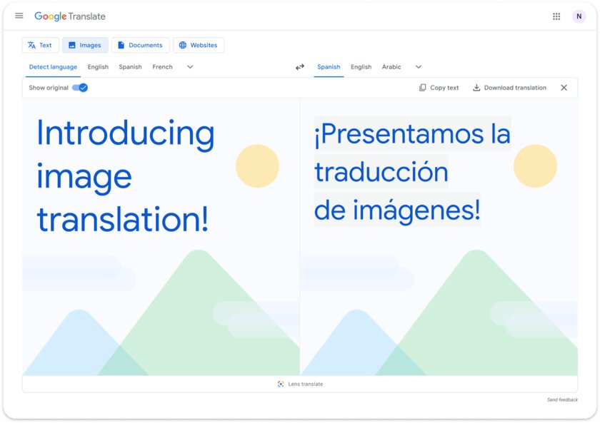 Веб-версия Google Переводчика научилась переводить текст на изображениях