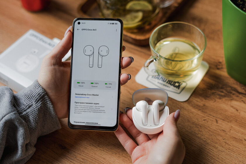 Что будет, если поместить наушники в мыльный пузырь. Обзор OPPO Enco Air3 — Автономность. 1