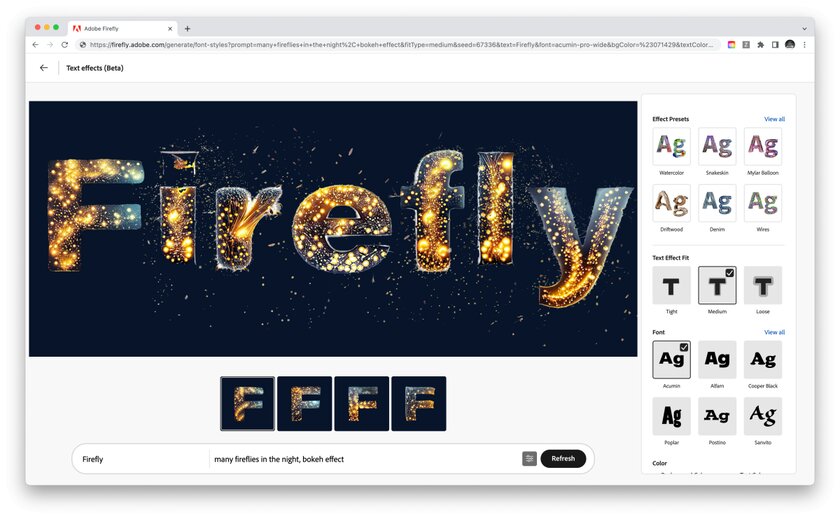 Adobe представила свой ИИ для генерации изображений Firefly: вскоре его встроят в Photoshop
