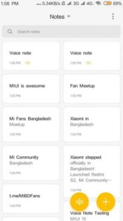 Xiaomi Заметки 1.3.0.7. Скриншот 1