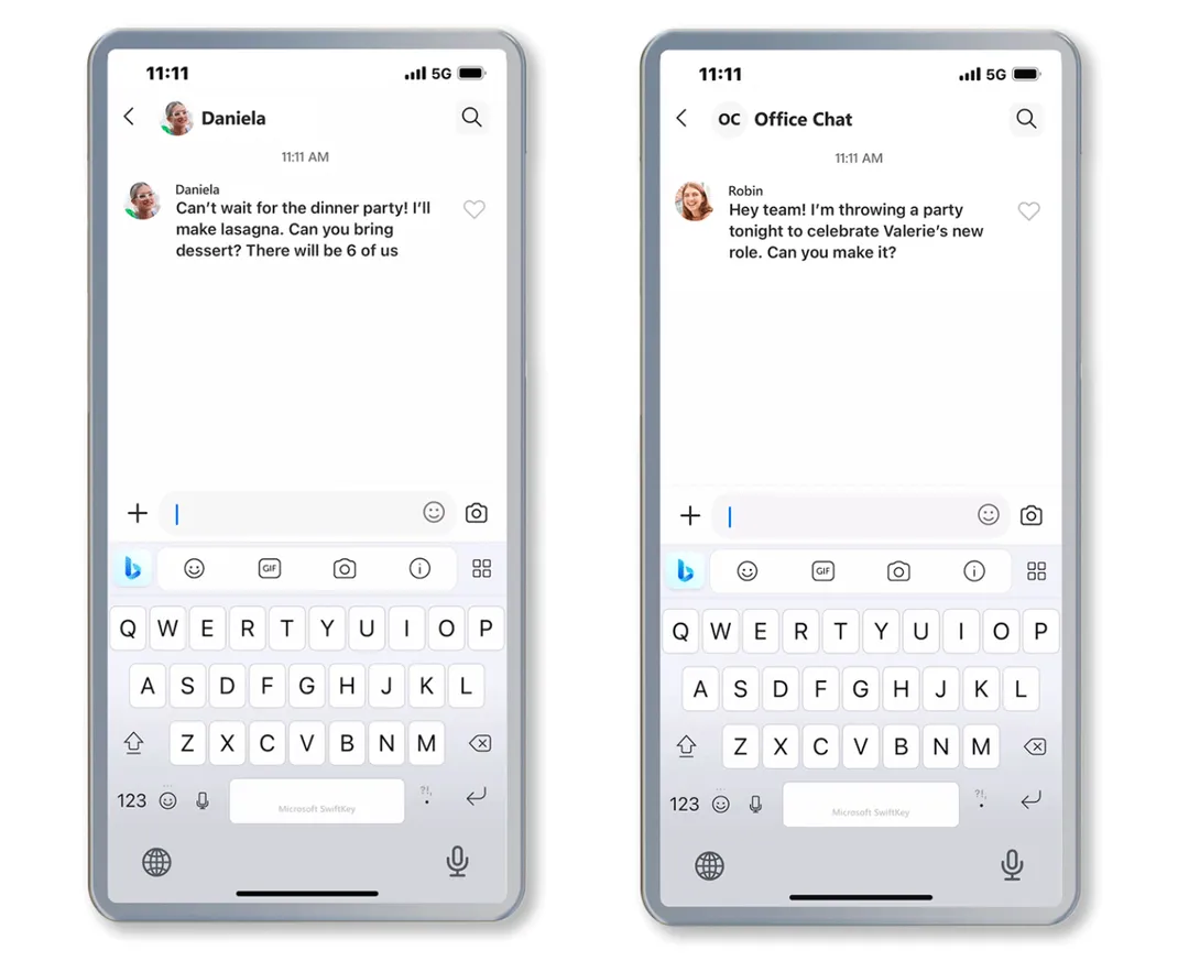 ИИ в любом приложении: Microsoft встроила чат-бот Bing в клавиатуру SwiftKey