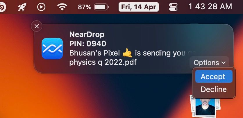 Технологию передачи файлов Nearby Share из Android портировали на macOS. Она заработает и на iOS