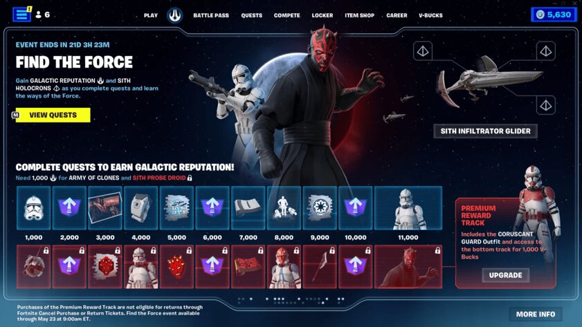 Джедаи, световые мечи и Сила: в Fortnite вышел апдейт по «Звёздным войнам»