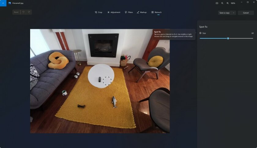 В приложении «Фотографии» для Windows 11 появились слайд-шоу и функция удаления дефектов