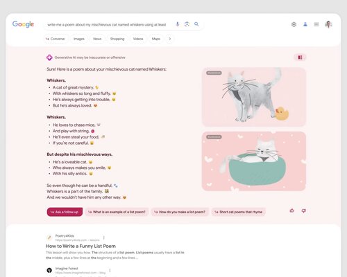 У поисковика Google новый дизайн: акцент на ИИ, удобные ответы и чат-бот