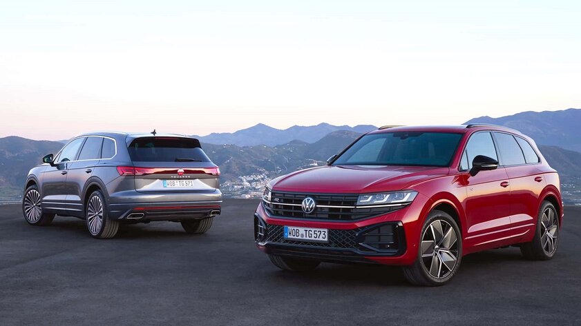 Светящийся логотип и ночное видение: Volkswagen представила новый Touareg