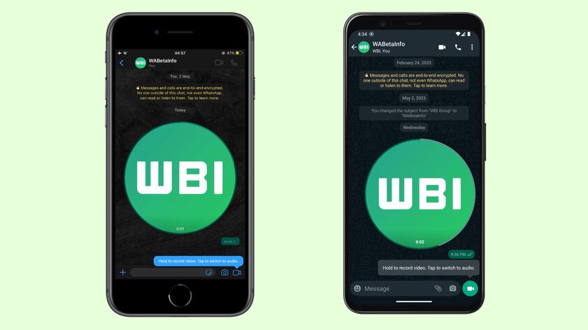 WhatsApp* запускает видеосообщения — знакомые всем кружки в Telegram