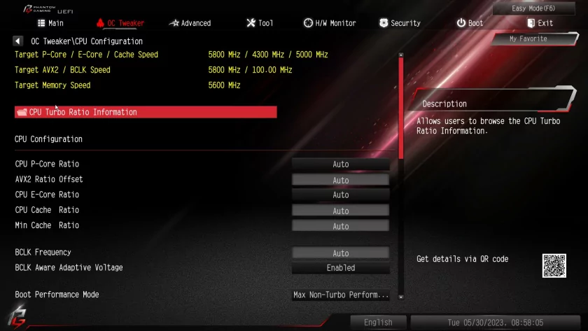 Обзор ASRock Z790 PG-ITX/TB4: надёжная, доступная и необычная — BIOS и софт. 1
